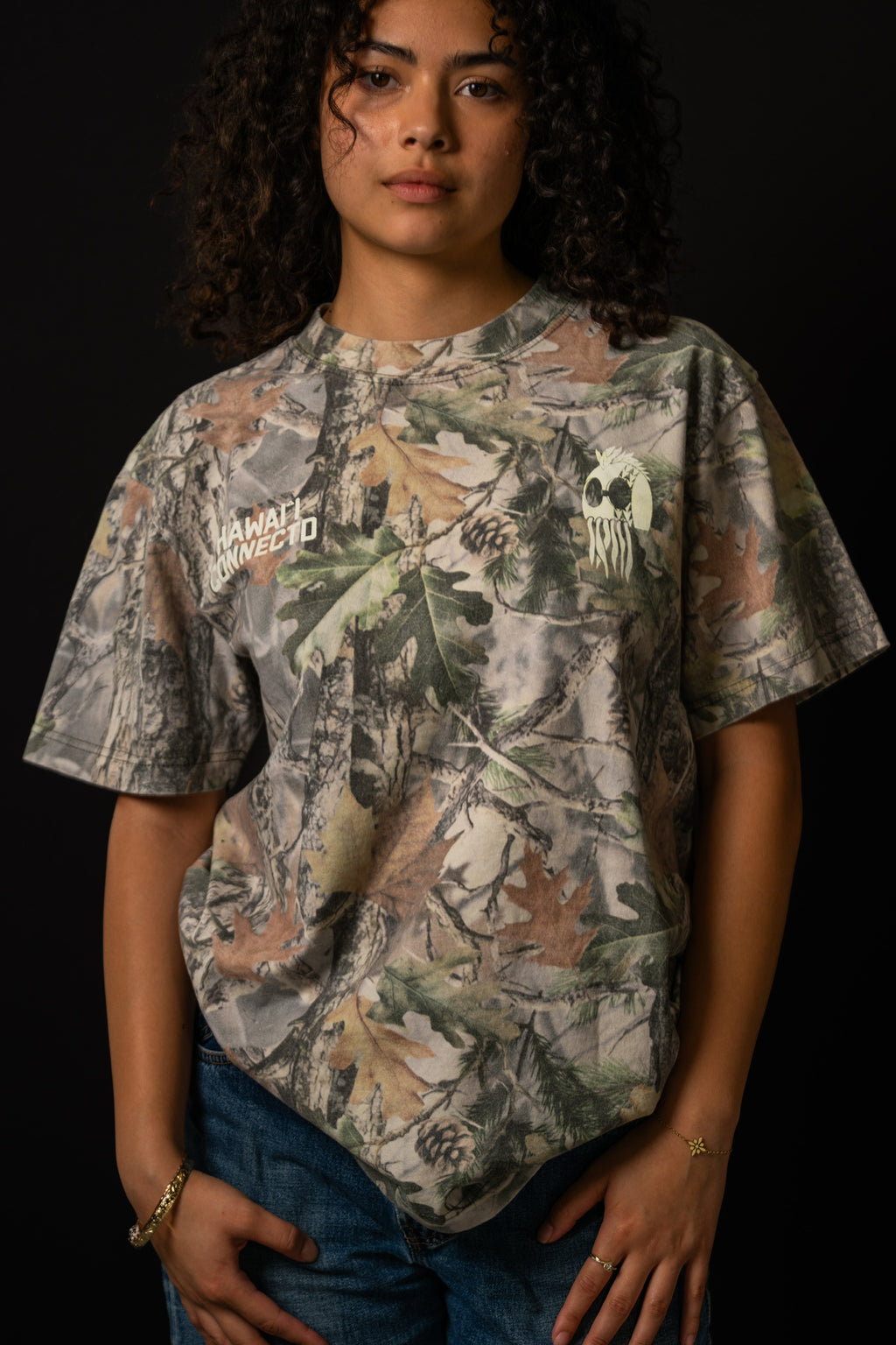 Home is Hawai'i Green Camo T-Shirt
