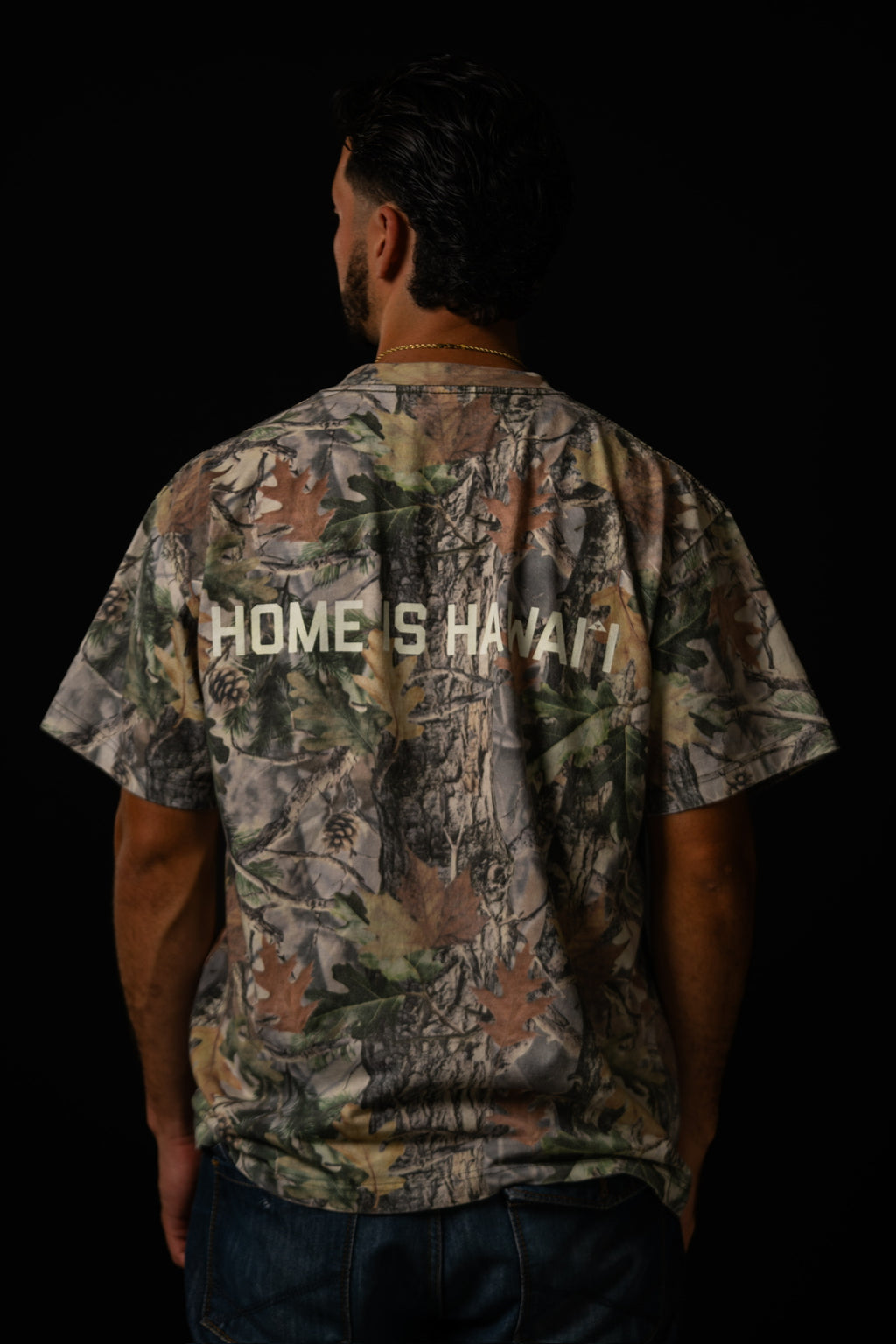 Home is Hawai'i Green Camo T-Shirt