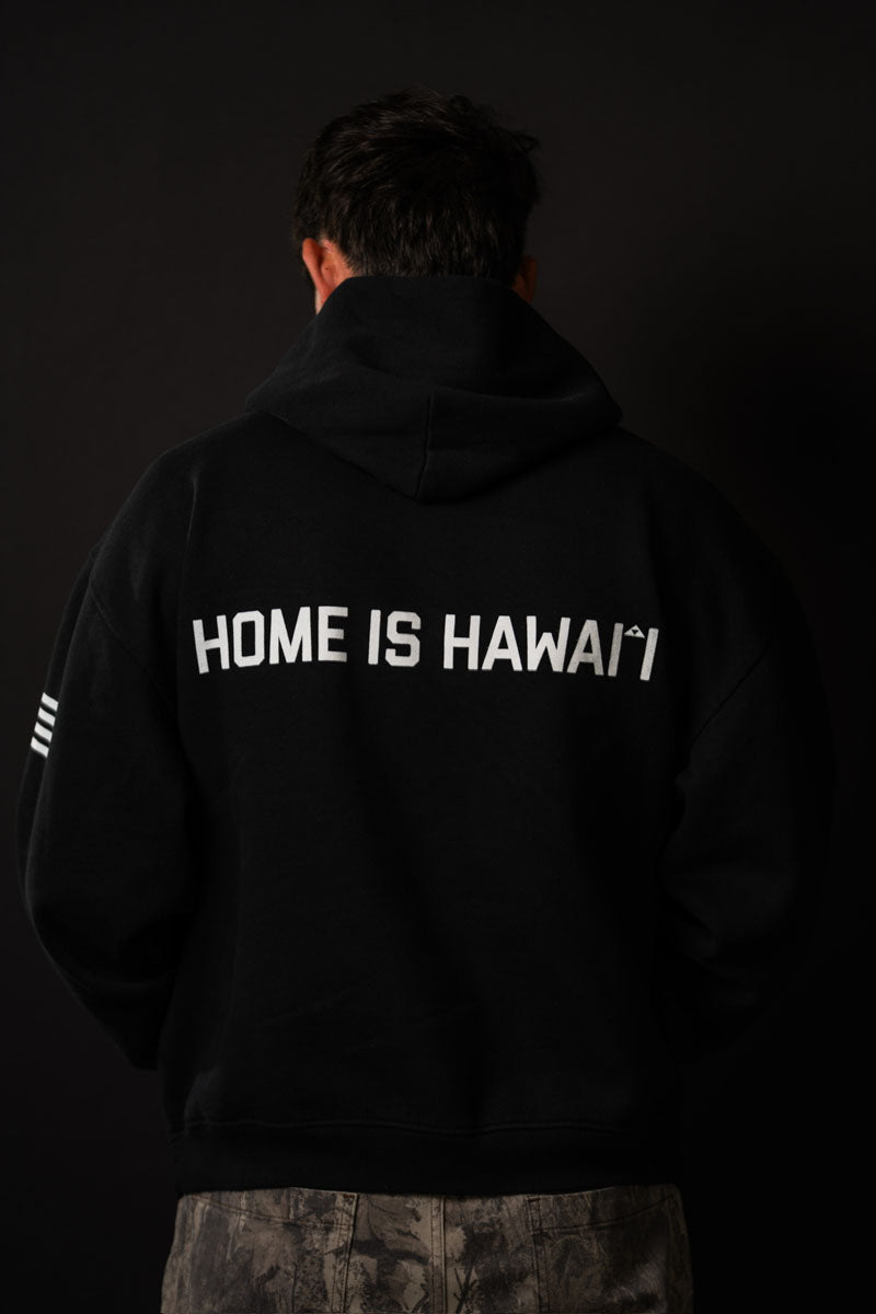 Home is Hawai'i Black Hoodie