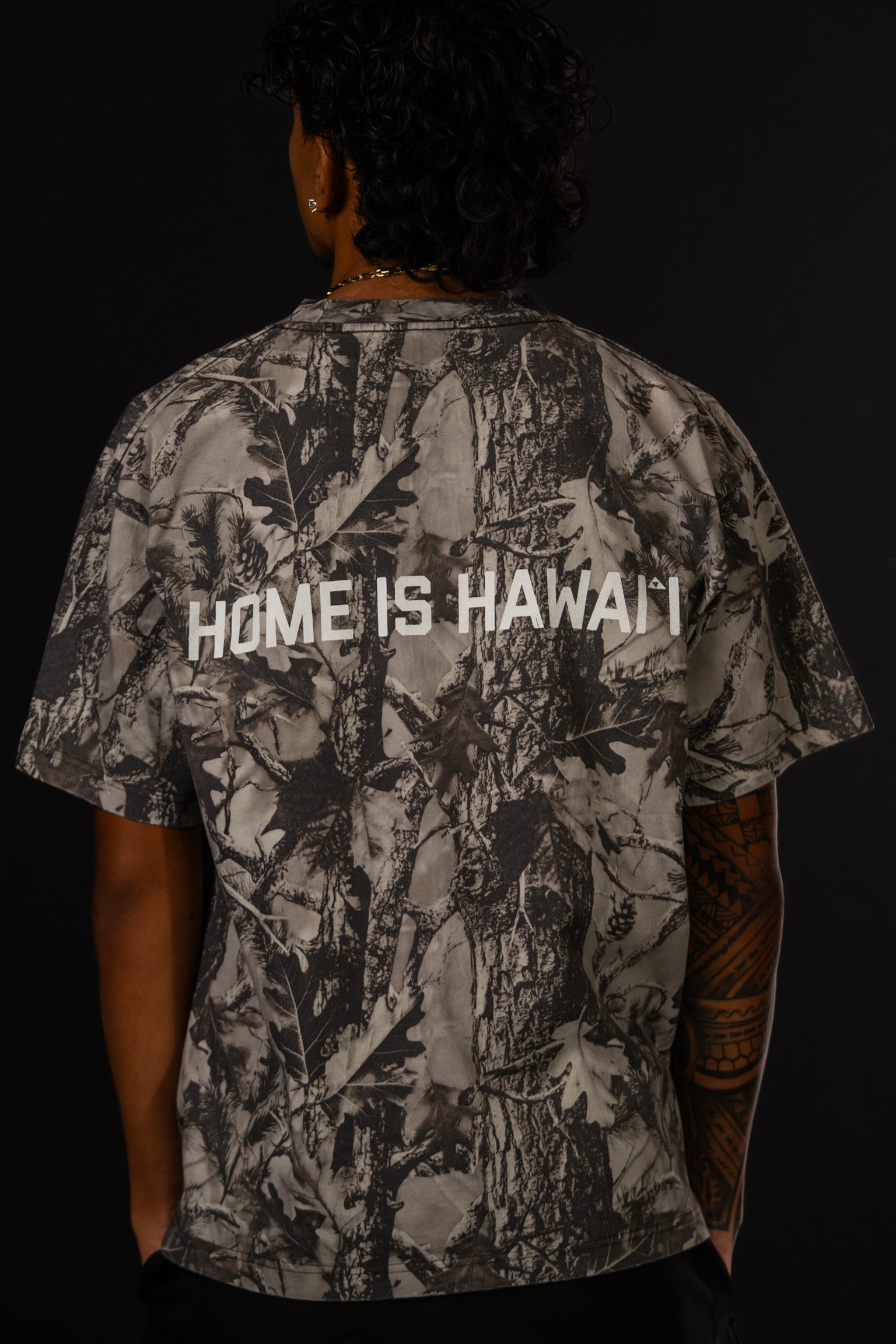 Home is Hawai'i Gray Camo T-Shirt
